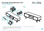 Предварительный просмотр 8 страницы Mocka Kennedy Entertainment Unit Assembly Instructions Manual