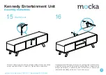 Предварительный просмотр 9 страницы Mocka Kennedy Entertainment Unit Assembly Instructions Manual