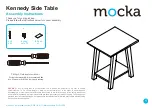 Mocka Kennedy Side Table Assembly Instructions предпросмотр