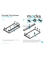 Предварительный просмотр 2 страницы Mocka Kennedy Three Drawer Assembly Instructions Manual