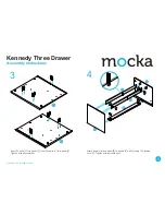 Предварительный просмотр 3 страницы Mocka Kennedy Three Drawer Assembly Instructions Manual