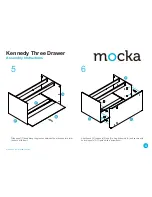 Предварительный просмотр 4 страницы Mocka Kennedy Three Drawer Assembly Instructions Manual