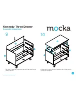 Предварительный просмотр 6 страницы Mocka Kennedy Three Drawer Assembly Instructions Manual