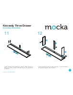 Предварительный просмотр 7 страницы Mocka Kennedy Three Drawer Assembly Instructions Manual