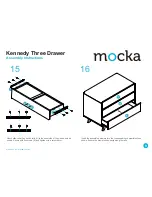 Предварительный просмотр 9 страницы Mocka Kennedy Three Drawer Assembly Instructions Manual