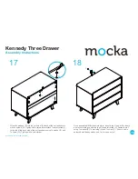 Предварительный просмотр 10 страницы Mocka Kennedy Three Drawer Assembly Instructions Manual