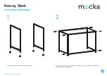 Предварительный просмотр 2 страницы Mocka Kenny Desk Assembly Instructions