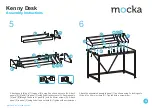 Предварительный просмотр 4 страницы Mocka Kenny Desk Assembly Instructions