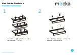 Предварительный просмотр 2 страницы Mocka Kent Ladder Bookcase Assembly Instructions Manual