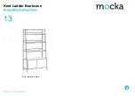 Предварительный просмотр 8 страницы Mocka Kent Ladder Bookcase Assembly Instructions Manual