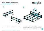 Предварительный просмотр 2 страницы Mocka Kids House Bookcase Assembly Instructions Manual