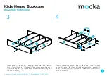 Предварительный просмотр 3 страницы Mocka Kids House Bookcase Assembly Instructions Manual