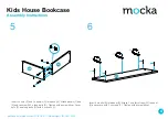 Предварительный просмотр 4 страницы Mocka Kids House Bookcase Assembly Instructions Manual