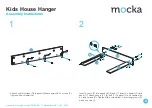 Предварительный просмотр 2 страницы Mocka Kids House Hanger Assembly Instructions Manual