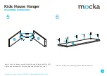 Предварительный просмотр 4 страницы Mocka Kids House Hanger Assembly Instructions Manual