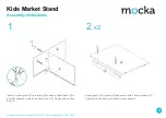 Предварительный просмотр 2 страницы Mocka Kids Market Stand Assembly Instructions Manual