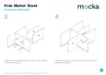 Предварительный просмотр 3 страницы Mocka Kids Market Stand Assembly Instructions Manual