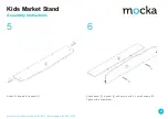 Предварительный просмотр 4 страницы Mocka Kids Market Stand Assembly Instructions Manual