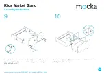 Предварительный просмотр 6 страницы Mocka Kids Market Stand Assembly Instructions Manual