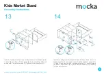 Предварительный просмотр 8 страницы Mocka Kids Market Stand Assembly Instructions Manual