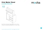 Предварительный просмотр 9 страницы Mocka Kids Market Stand Assembly Instructions Manual