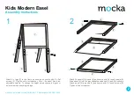 Предварительный просмотр 2 страницы Mocka Kids Modern Easel Assembly Instructions