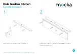 Preview for 2 page of Mocka Kids Modern Kitchen Assembly Instructions Manual