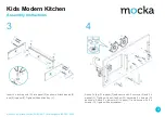 Preview for 3 page of Mocka Kids Modern Kitchen Assembly Instructions Manual