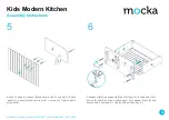 Preview for 4 page of Mocka Kids Modern Kitchen Assembly Instructions Manual