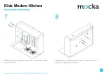 Preview for 5 page of Mocka Kids Modern Kitchen Assembly Instructions Manual