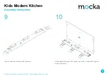 Preview for 6 page of Mocka Kids Modern Kitchen Assembly Instructions Manual