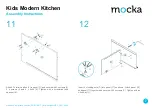 Preview for 7 page of Mocka Kids Modern Kitchen Assembly Instructions Manual