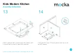 Preview for 8 page of Mocka Kids Modern Kitchen Assembly Instructions Manual