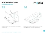 Preview for 9 page of Mocka Kids Modern Kitchen Assembly Instructions Manual