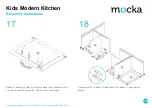 Preview for 10 page of Mocka Kids Modern Kitchen Assembly Instructions Manual