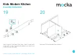 Preview for 11 page of Mocka Kids Modern Kitchen Assembly Instructions Manual