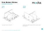 Preview for 12 page of Mocka Kids Modern Kitchen Assembly Instructions Manual