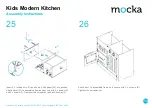 Preview for 14 page of Mocka Kids Modern Kitchen Assembly Instructions Manual