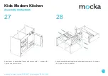 Preview for 15 page of Mocka Kids Modern Kitchen Assembly Instructions Manual