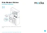 Preview for 17 page of Mocka Kids Modern Kitchen Assembly Instructions Manual