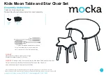 Mocka Kids Moon Table and Star Chair Set Assembly Instructions предпросмотр