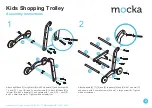 Preview for 2 page of Mocka Kids Shopping Trolley Assembly Instructions