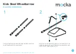 Предварительный просмотр 2 страницы Mocka Kids Steel Wheelbarrow Assembly Instructions