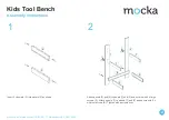 Preview for 2 page of Mocka Kids Tool Bench Assembly Instructions Manual