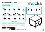 Mocka Kirra Bedside Table Assembly Instructions Manual предпросмотр