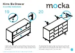 Предварительный просмотр 11 страницы Mocka Kirra Six Drawer Assembly Instructions Manual