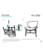 Предварительный просмотр 3 страницы Mocka Kris Chair Assembly Instructions