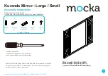 Предварительный просмотр 1 страницы Mocka Kuranda Mirror - Large Assembly Instructions