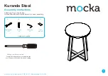 Предварительный просмотр 1 страницы Mocka Kuranda Stool Assembly Instructions