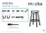 Mocka Livi Bar Stool Assembly Instructions предпросмотр